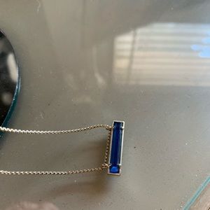 Kendra Scott Blue Leanor Pendant Necklace. *Rare*. Good Condition.
